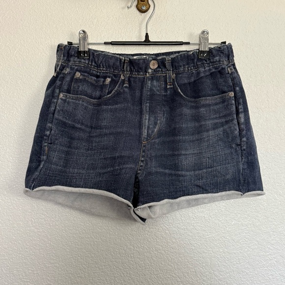 Rag & Bone Miramar Terry Shorts in Dark Blue Merest Wash Small - Picture 2 of 6